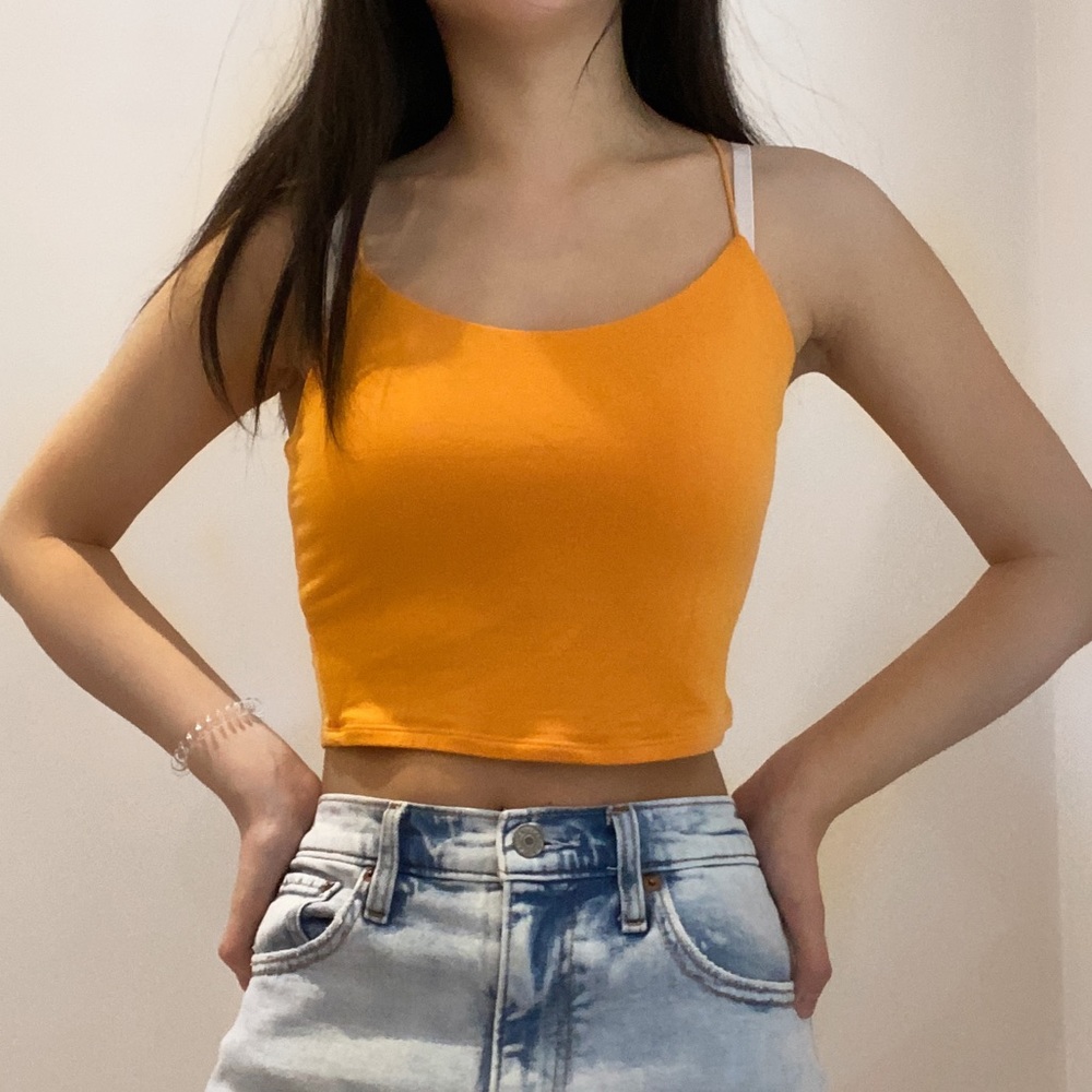Yellow/orange cami tank top